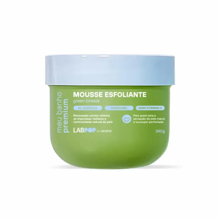 image Mousse Esfoliante Corporal Lab Pop by Labotrat - Green Breeze - 240g - Imagem 1