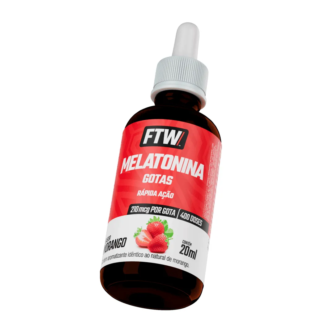 Melatonina Líquida 210mcg/gota 20ml Sabor Morango - FTW - Imagem 3