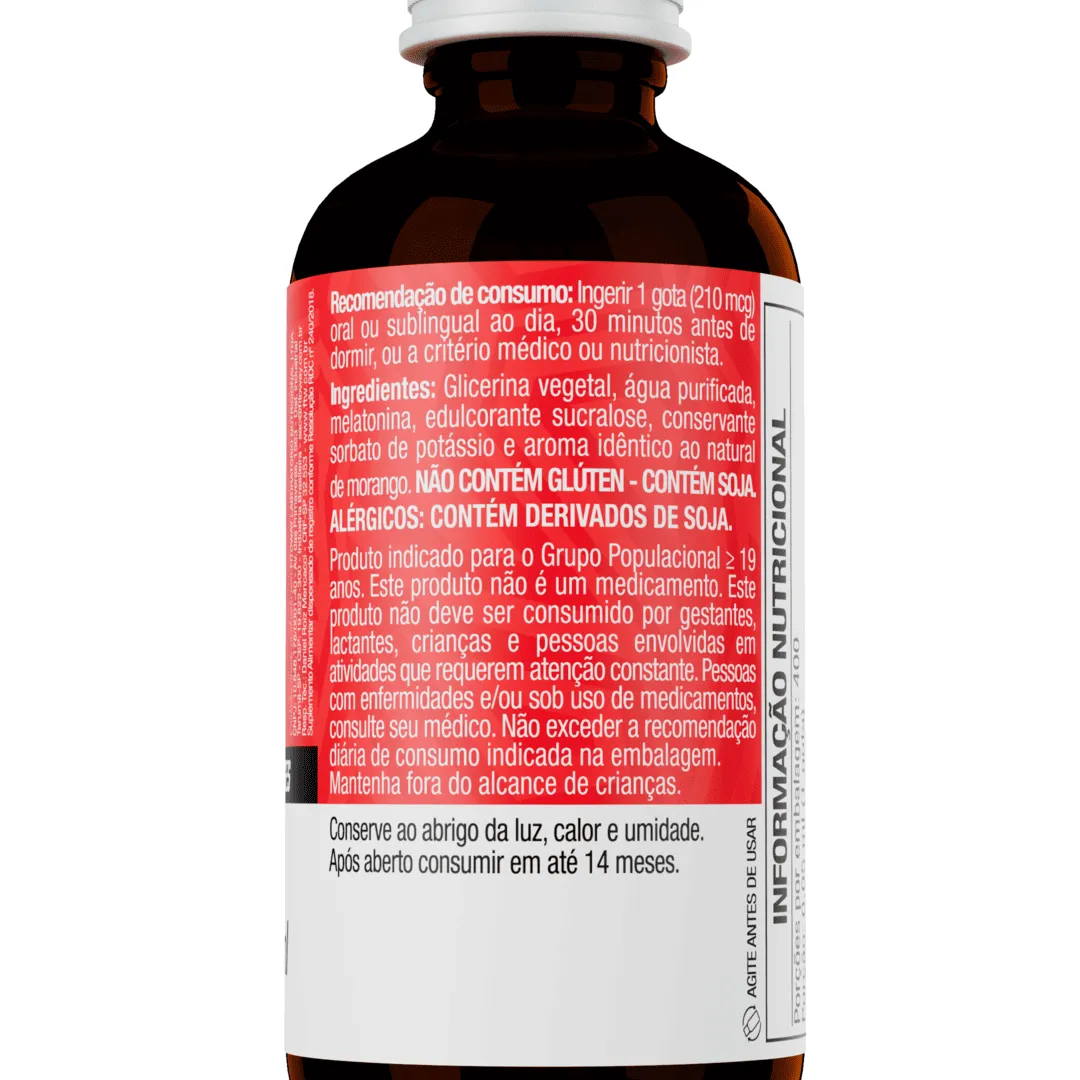 Melatonina Líquida 210mcg/gota 20ml Sabor Morango - FTW - Imagem 5