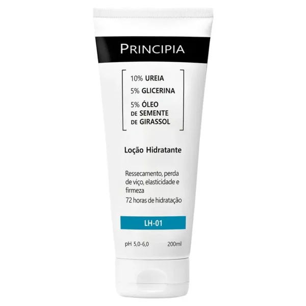 Principia Loção Hidratante LH-01 - 10% Ureia, 5% Glicerina e Óleo de Girassol - 200ml