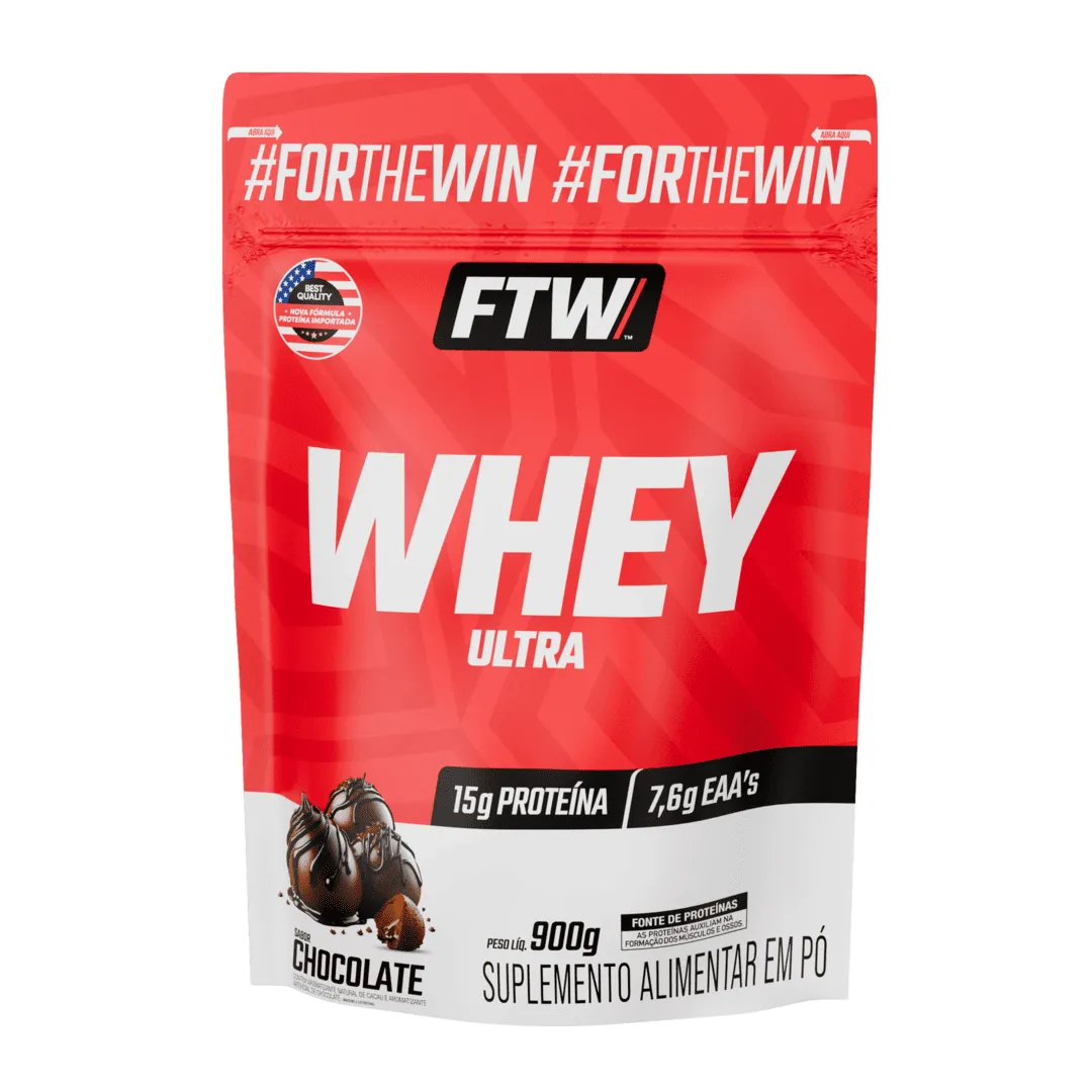Whey Ultra Protein FTW - Sabor Chocolate - Refil 900g - Imagem 2